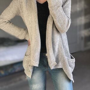 Light Grey Knit Cardigan